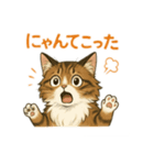 ドジっ子にゃんこ ノルウェージャン（個別スタンプ：3）