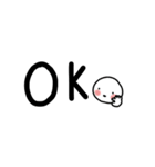 ぽちゃ。ぽちゃ。しろ。家族。（個別スタンプ：6）
