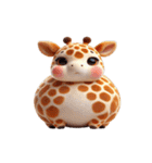 まんまるキリン（個別スタンプ：2）