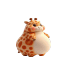 まんまるキリン（個別スタンプ：5）