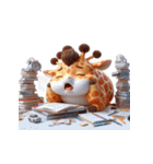 まんまるキリン（個別スタンプ：7）