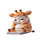 まんまるキリン（個別スタンプ：15）