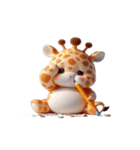 まんまるキリン（個別スタンプ：16）