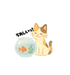 三毛猫とだるまのスタンプ4夏（個別スタンプ：3）