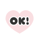動く背景⬛LINEハート❷⬛ボルドー（個別スタンプ：3）