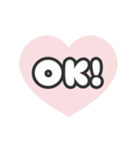 ▶️動く⬛LINEハート❷⬛ベビーピンク（個別スタンプ：3）