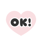 ▶️動く⬛LINEハート❷⬛ボルドー（個別スタンプ：3）
