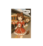 鉄道と魔法少女のコラボ（個別スタンプ：7）