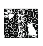 和柄と猫【挨拶】…………………..（個別スタンプ：29）