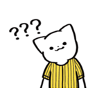 野球ねこ応援団・黄黒縦縞チームVer.（個別スタンプ：35）