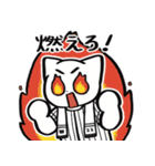 野球ねこ応援団・白黒縦縞チームVer.（個別スタンプ：11）