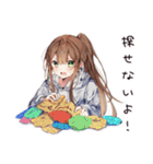 汚部屋女子の日常カオス（個別スタンプ：13）