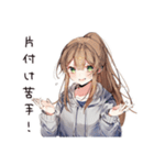 汚部屋女子の日常カオス（個別スタンプ：35）