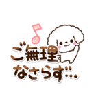 トイプードル白/マルチーズ【敬語】（個別スタンプ：3）