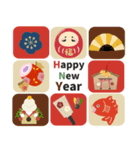 【毎年使える】正月•クリスマス【再販】（個別スタンプ：12）