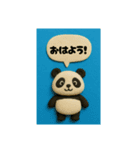 かわいいパンダのクレイアニメです。（個別スタンプ：2）