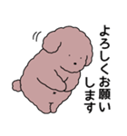 (自称)中年太りのトイプードル5（個別スタンプ：4）
