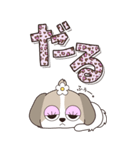 『シーズー』ハピチャラ☆1（個別スタンプ：15）