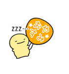 【オレンジ】動く！推し活シンプルまるい人（個別スタンプ：6）