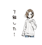 金欠女子の日常（個別スタンプ：18）