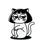 世を嫌う少女ニャー日記図（個別スタンプ：1）