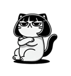 世を嫌う少女ニャー日記図（個別スタンプ：9）