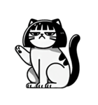 世を嫌う少女ニャー日記図（個別スタンプ：35）