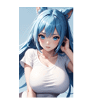 唯美フィットネスガール写真（個別スタンプ：2）