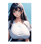唯美フィットネスガール写真（個別スタンプ：4）
