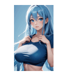 唯美フィットネスガール写真（個別スタンプ：10）