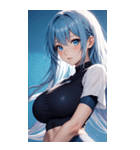 唯美フィットネスガール写真（個別スタンプ：12）