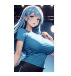 唯美フィットネスガール写真（個別スタンプ：23）