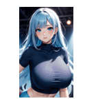 唯美フィットネスガール写真（個別スタンプ：33）