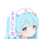 パステルナースガールスタンプ（個別スタンプ：1）