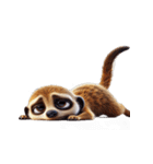仕事でストレスいっぱいのミーアキャット（個別スタンプ：9）