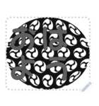 日本の和柄 メッセージ スタンプ D106（個別スタンプ：5）
