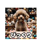茶プードルのきもち（個別スタンプ：5）