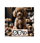 茶プードルのきもち（個別スタンプ：36）