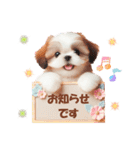 かわいいシーズーの犬スタンプ（個別スタンプ：27）
