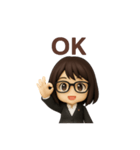 セールスレディちゃん（個別スタンプ：1）
