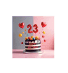 動く！お祝い誕生日ケーキ(1～24才用)（個別スタンプ：23）