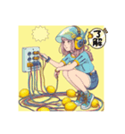 配線少女（個別スタンプ：3）