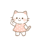 ミニマルパステルキャット（NT）（個別スタンプ：4）