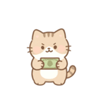 ミニマルパステルキャット（NT）（個別スタンプ：6）