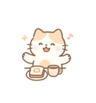 ミニマルパステルキャット（NT）（個別スタンプ：8）