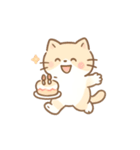 ミニマルパステルキャット（NT）（個別スタンプ：12）
