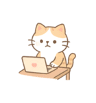 ミニマルパステルキャット（NT）（個別スタンプ：18）