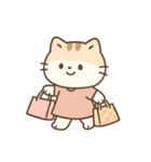 ミニマルパステルキャット（NT）（個別スタンプ：25）