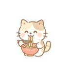 ミニマルパステルキャット（NT）（個別スタンプ：40）