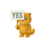 たくさんの感情を持つオレンジ色の猫 (NT)（個別スタンプ：1）